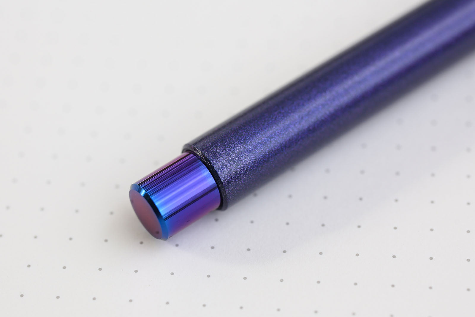 A closeup of a purple Mark One Knock.