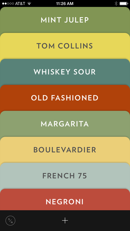Store all your cocktail recipes in this lovely app.