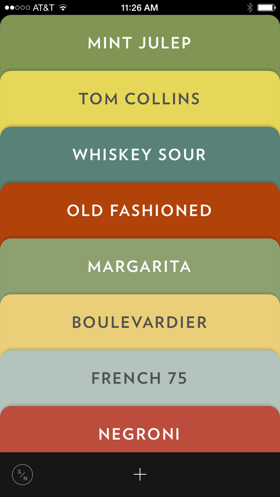 Store all your cocktail recipes in this lovely app.