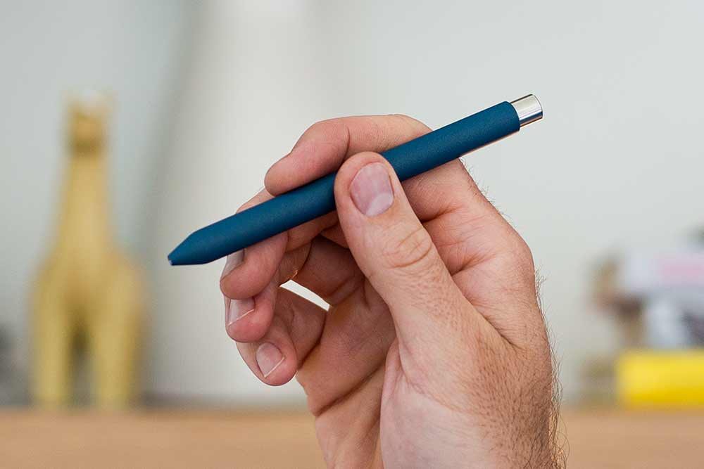 A mark one pen in the hand.