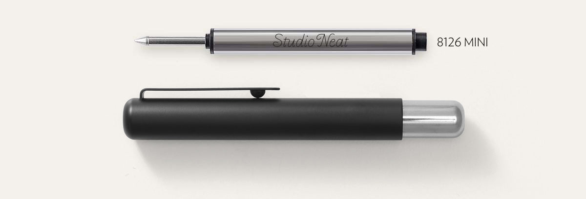 The Mark One Pen next to the Schmidt P8126 ink refill